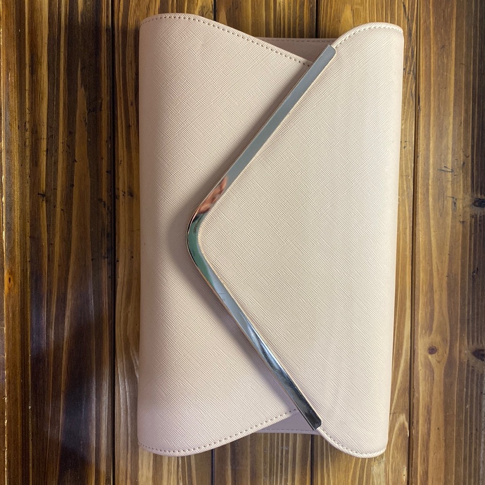 Pink blush clutch